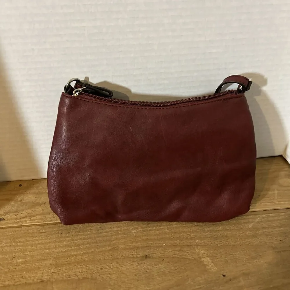 Relic Bleeker Slide Pocket Burgundy Purse Shoulder Bag Crossbody